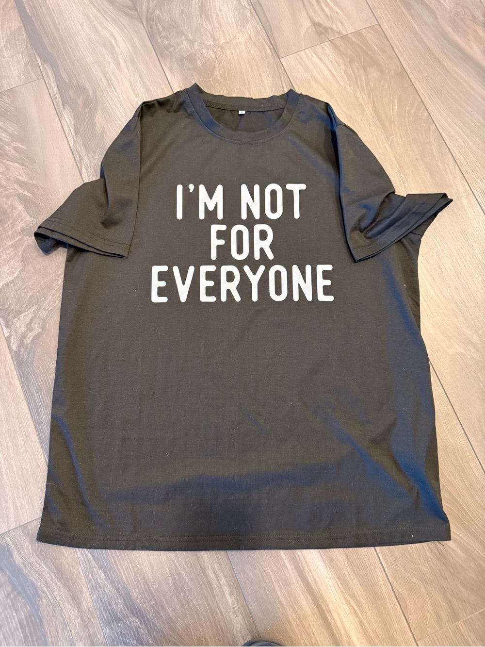 Black Graphic Tee - "I'm Not For Everyone"